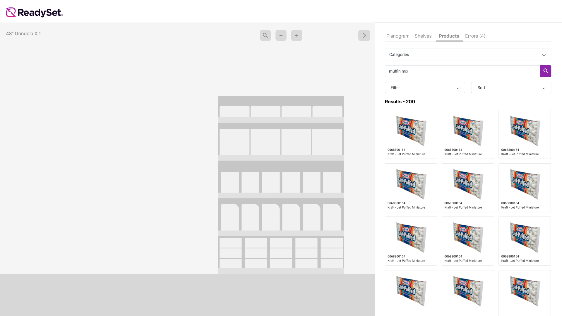 App nav removed for a wider canvas, tabbed right panel